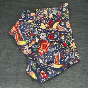 Floral and Bird Patterned Pajama Pants (Anthropologie)